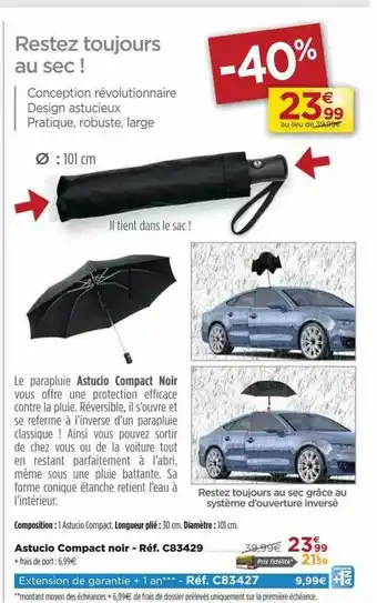 Astucio Compact Noir
