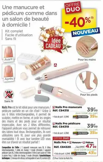 Teleshopping Nails Pro Manucure Nails Pro Pédicure offre