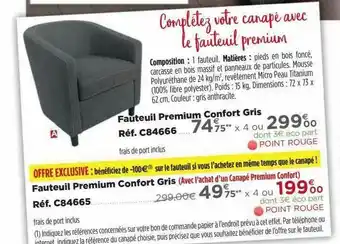 Teleshopping Fauteuil Premium Confort Gris offre