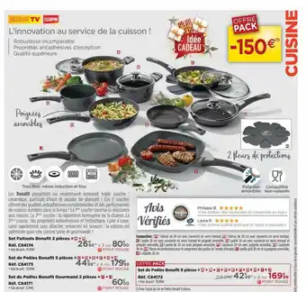 Teleshopping Set De Poêles Bonafit 9 Pièces offre