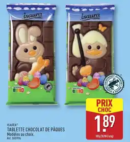 ALDI ISAURA® Tablette chocolat de pâques offre