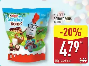 ALDI KINDERⓇ  Schokobons offre