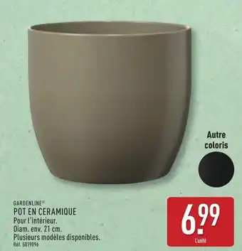 ALDI GARDENLINE® Pot en ceramique offre