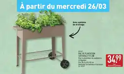 ALDI BELAVIⓇ Bac de plantation sur roulettes offre