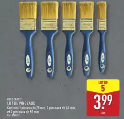 ALDI DECO CRAFT® Lot de pinceaux offre