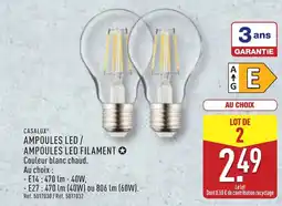 ALDI CASALUXⓇ Ampoules led / ampoules led filament offre