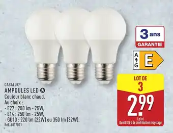 ALDI CASALUX® Ampoules led offre