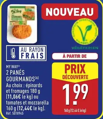 ALDI MY WAY® 2 panés gourmands offre