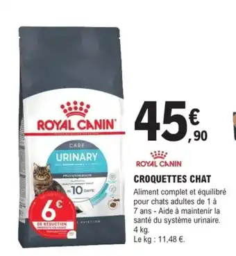 E.Leclerc Brico ROYAL CANIN Croquettes chat offre