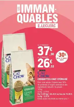 E.Leclerc Brico PURINA CAT CHOW Croquettes chat stérilisé offre