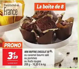 Netto Mini muffins chocolat x8 offre