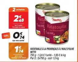 Netto NETTO Ratatouille à la provençale à l'huile d'olive offre