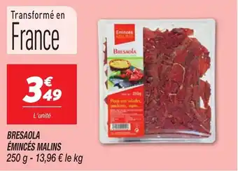 Netto Bresaola émincés malins offre