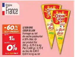 Netto COEUR DE LION Le bon brie offre