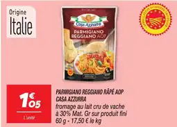 Netto CASA AZZURRA Parmigiano reggiano râpé aop offre