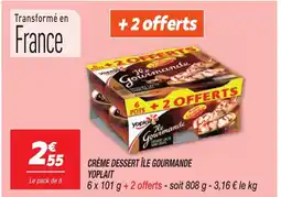 Netto YOPLAIT Crème dessert île gourmande offre