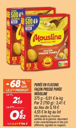 Netto MOUSLINE Purée en flocons façon presse purée offre