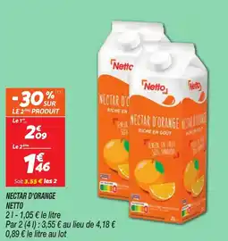 Netto NETTO Nectar d'orange offre