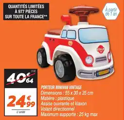 Netto Porteur minivan vintage offre