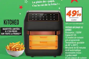 Netto Friteuse air chaud kitcheo offre