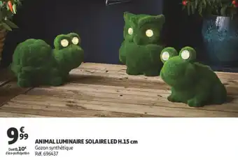 Auchan Animal luminaire solaire led offre