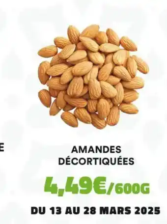 Hmarket Amandes décortiquées offre