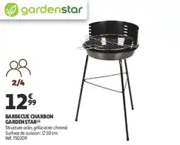 Auchan Barbecue charbon gardenstar offre