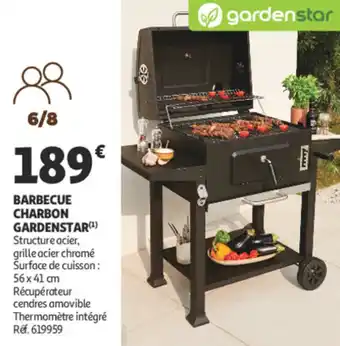 Auchan Barbecue charbon gardenstar offre