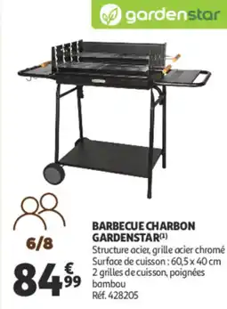 Auchan Barbecue charbon gardenstar offre