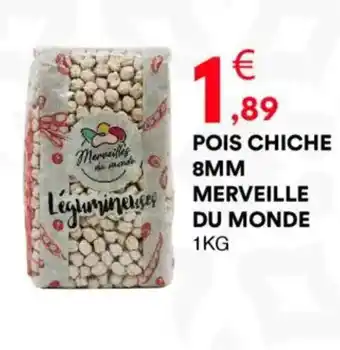 Hmarket Pois chiche 8mm merveille du monde offre