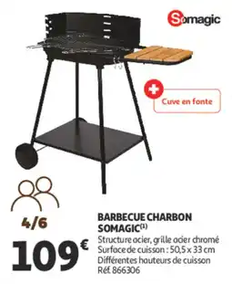 Auchan Barbecue charbon somagic offre