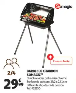 Auchan Barbecue charbon somagic offre