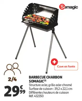 Auchan Barbecue charbon somagic offre