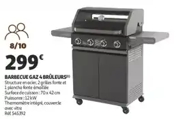 Auchan Barbecue gaz 4 brûleurs offre