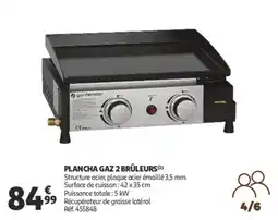 Auchan Plancha gaz 2 brûleurs offre