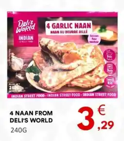 Hmarket DELI'S WORLD 4 naan from offre