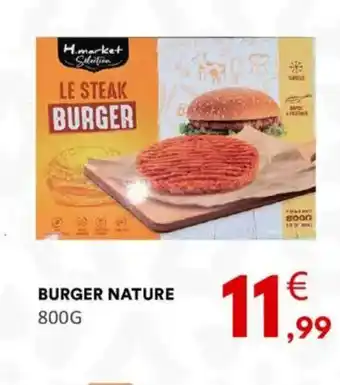 Hmarket Burger nature offre