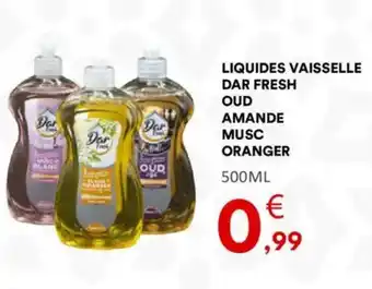 Hmarket Liquides vaisselle dar fresh oud amande offre