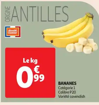 Auchan Supermarché Bananes offre