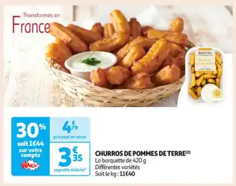 Auchan Supermarché Churros de pommes de terre offre