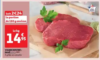 Auchan Supermarché Viande bovine: pavé offre