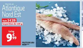 Auchan Supermarché Filets de lieu noir offre