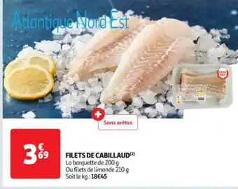 Auchan Supermarché Filets de cabillaud offre