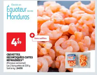 Auchan Supermarché Crevettes décortiquées cuites réfrigérĕes offre