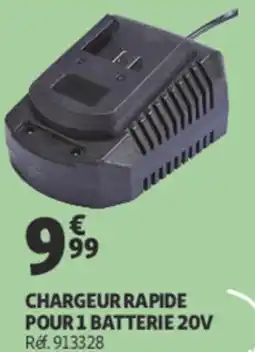 Auchan Chargeur rapide pour 1 batterie 20v offre