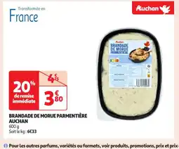 Auchan Supermarché Brandade de morue parmentière offre