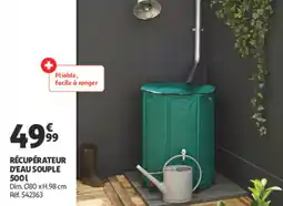 Auchan Récupérateur d'eau souple 500L offre