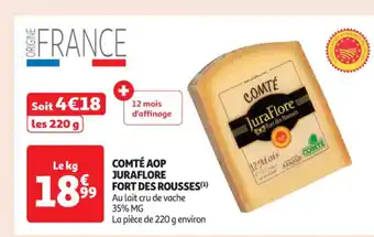 Auchan Supermarché Comté aop juraflore fort des rousses offre