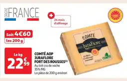 Auchan Supermarché Comté aop juraflore fort des rousses offre