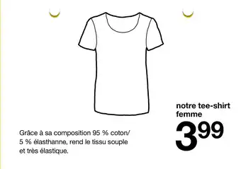 Zeeman Notre tee-shirt femme offre